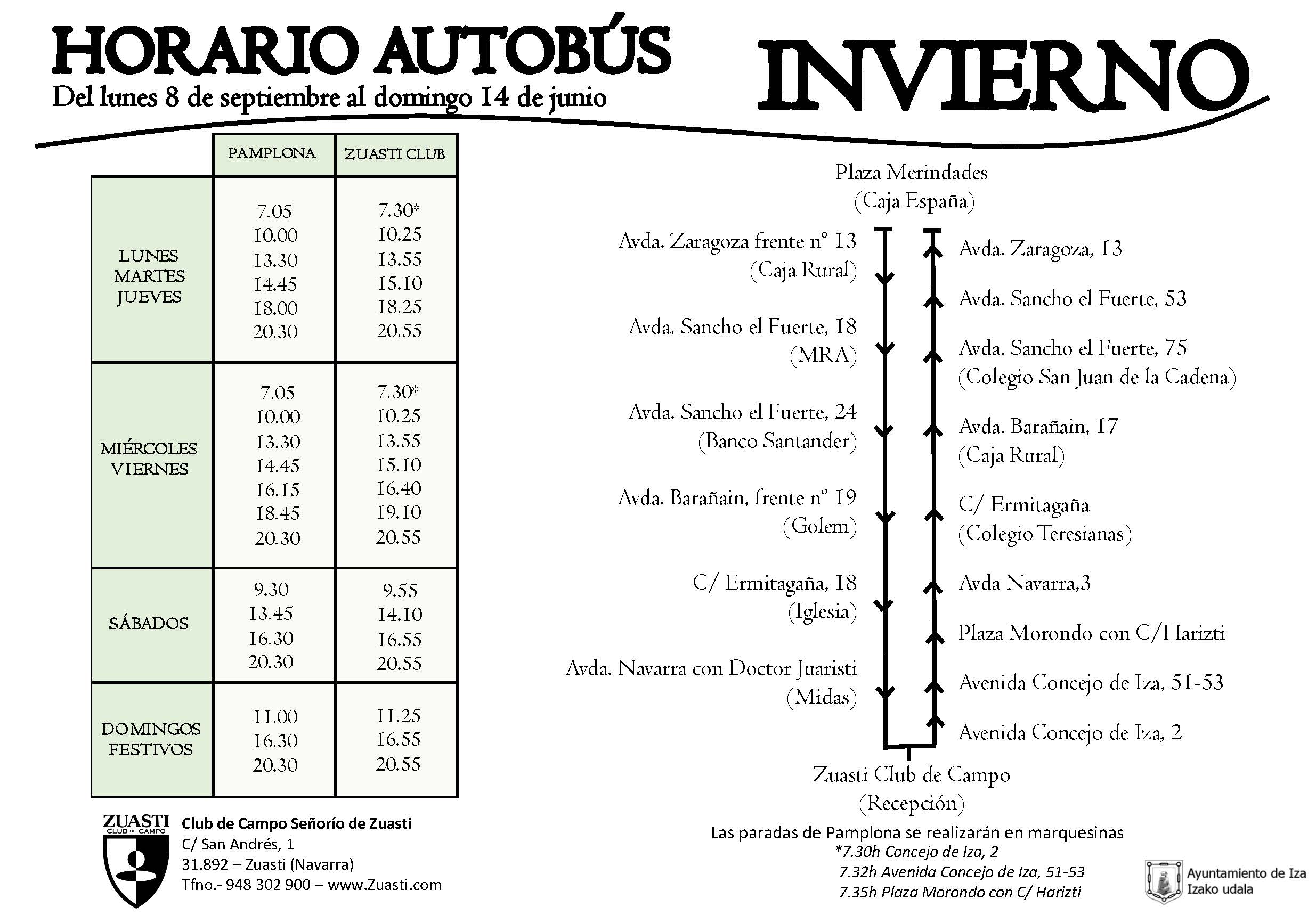 HORARIO 2025-2026 Invierno desde el 9 de septiembre nuevo 08_09_2025